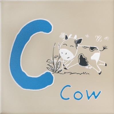 Декор Зоопарк «C» матовый 20x20x0,69