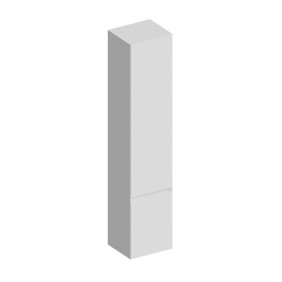 Пенал CUBO подвесной левый 165, белый матовый