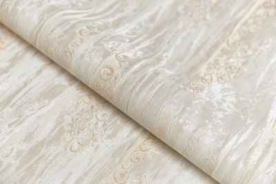 Обои виниловые Виньетки мотив, серо-желтый