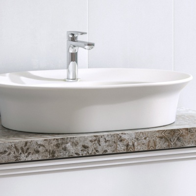 Смеситель для раковины OLE однорычажный без донного клапана 3/8, хром глянец Смеситель для раковины OLE однорычажный без донного клапана 3/8, хром глянец