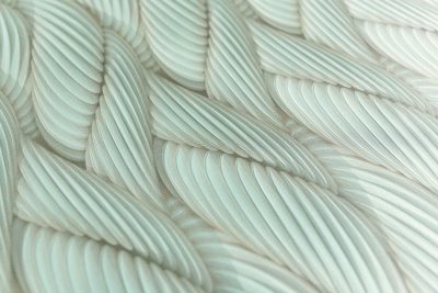 Обои виниловые Трессаж мотив, зеленый