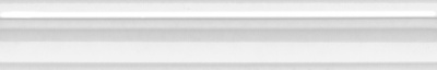 Бордюр Багет Марсо белый матовый обрезной 30x5x1,9
