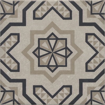 Декор Касабланка серый светлый матовый 20x20x0,8