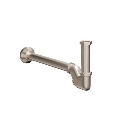 Сифон для раковины с декоративной накладкой, золотой атласный Сифон для раковины с декоративной накладкой, золотой атласный