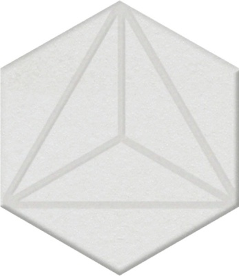 Декор Агуста белый 6x5,2x0,69