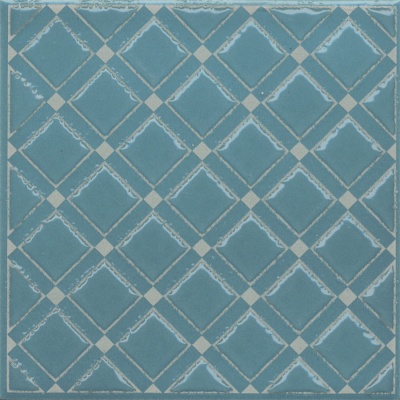 Декор Бахия 1 бирюзовый глянцевый 9,8x9,8x0,7 Декор Бахия 1 бирюзовый глянцевый 9,8x9,8x0,7