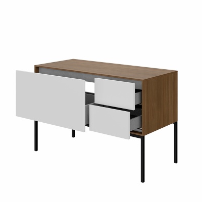 Тумба ATOLLO напольная/подвесная с ящиками 110, белая матовая Тумба ATOLLO напольная/подвесная с ящиками 110, белая матовая