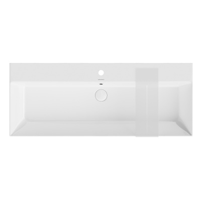 Раковина GRANDE мебельная\подвесная 120, белая глянцевая, одно отверстие под смеситель Раковина GRANDE мебельная\подвесная 120, белая глянцевая, одно отверстие под смеситель