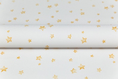 Обои виниловые на флизелиновой основе Уик-энд мотив, бежево-жёлтый звезды