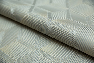 Обои виниловые Геометрия мотив, голубой, золотой Обои виниловые Геометрия мотив, голубой, золотой