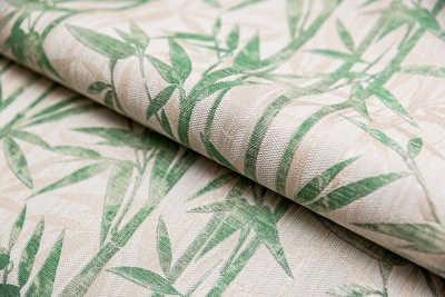 Обои виниловые Бамбук мотив, бежевый светлый, зеленый Обои виниловые Бамбук мотив, бежевый светлый, зеленый