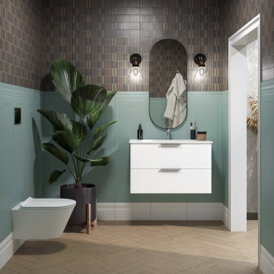 Тумба PIANO Forte подвесная 85 см, 2 ящика, белый глянцевый Тумба PIANO Forte подвесная 85 см, 2 ящика, белый глянцевый