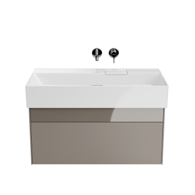 Тумба LOGICA подвесная 2 ящика 90 см, песчаный