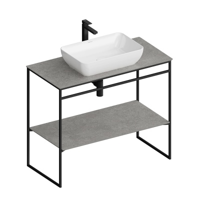 Металлическая структура PLAZA Next напольная 100, черная матовая Металлическая структура PLAZA Next напольная 100, черная матовая