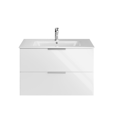 Тумба PIANO Forte подвесная 85 см, 2 ящика, белый глянцевый Тумба PIANO Forte подвесная 85 см, 2 ящика, белый глянцевый