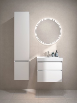 Тумба CUBO подвесная с ящиками 60, белая матовая