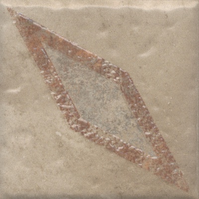 Декор Спартель 2 бежевый матовый 9,8x9,8x0,7